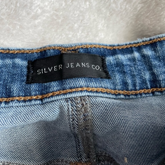 Silver Beau Girlfriend Jeans Size 34 - Picture 3 of 5